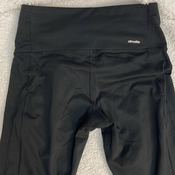 ADIDAS Black Leggings Climalite Spandex Leggings | Small - Picture 3 of 6